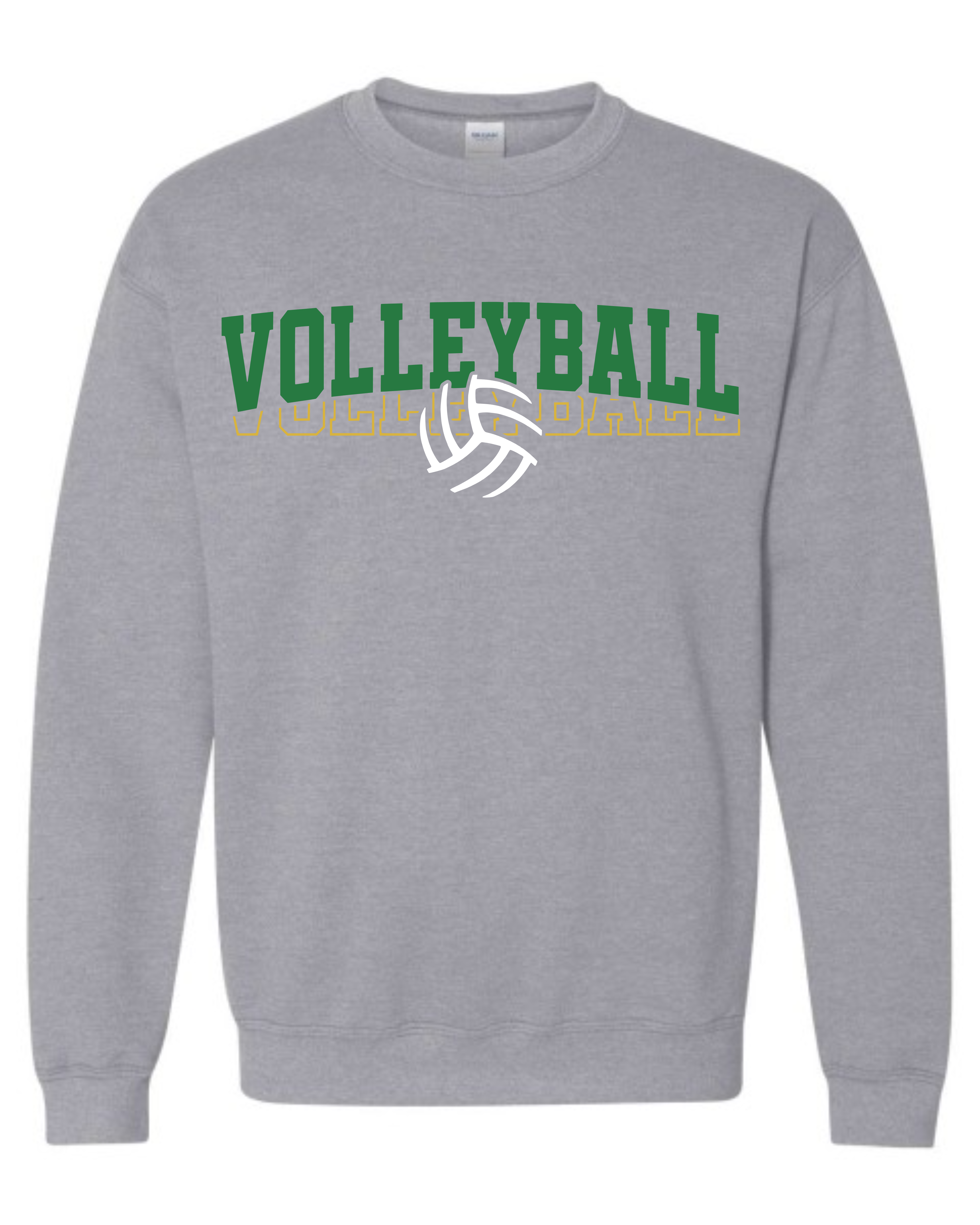 Volleyball Design in Green/Gold
