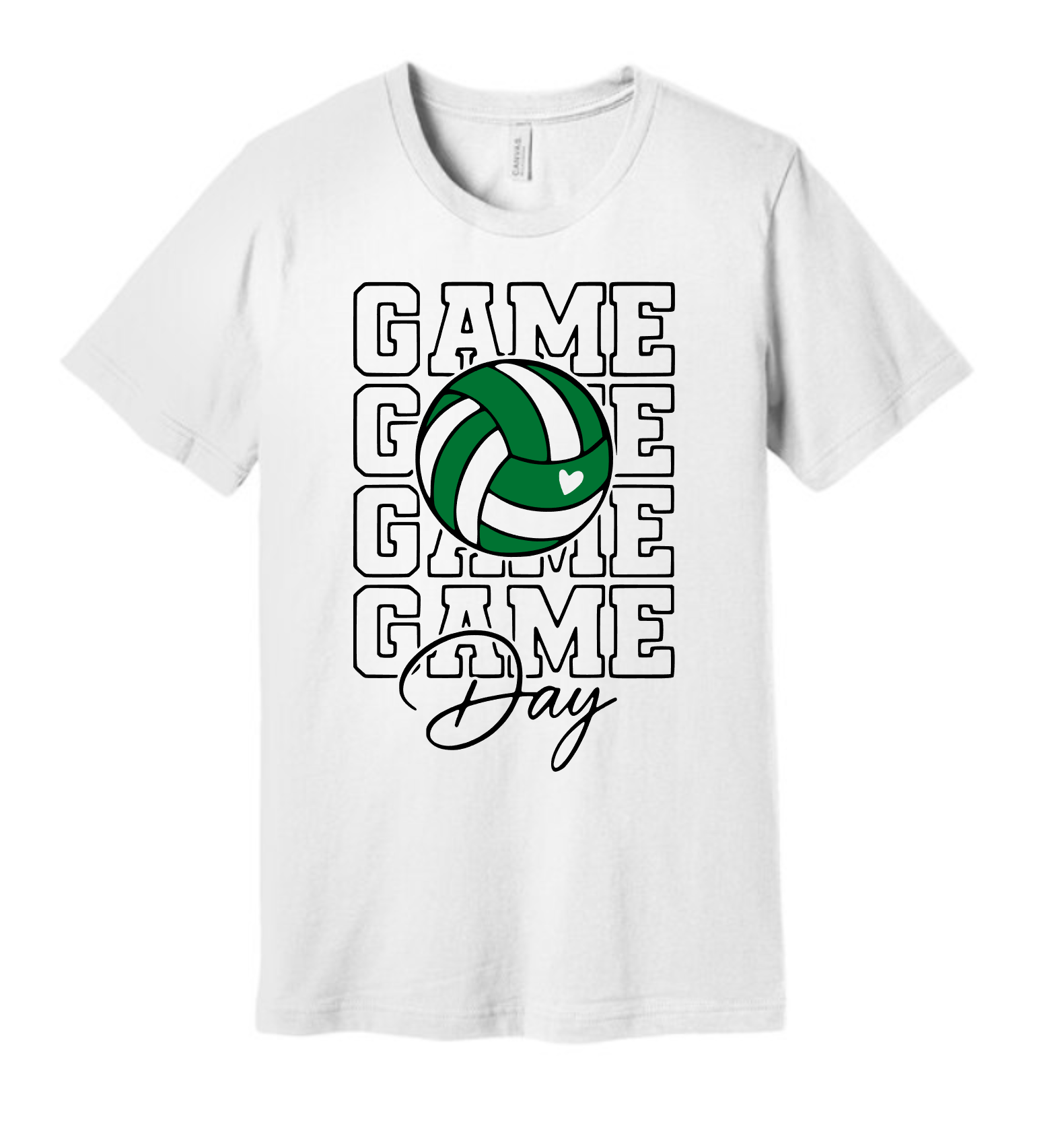 Game Day Volleyball Green