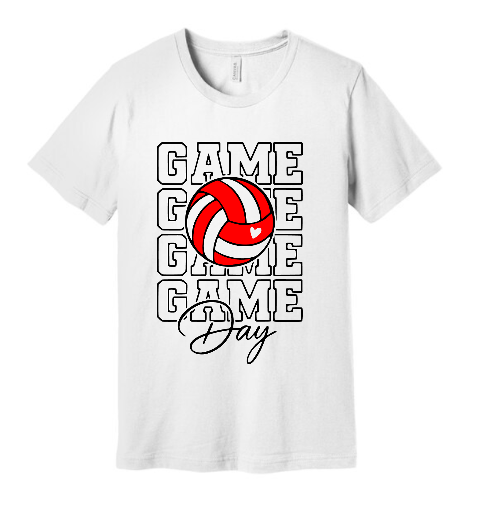 Game Day Volleyball Red
