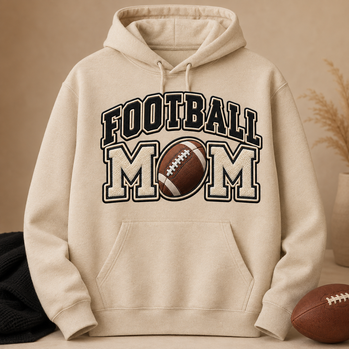 Neutral football MOM spiritwear mockup