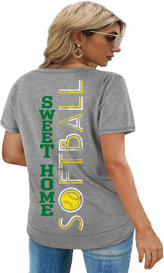 Sweet Home Softball High - Low Tee